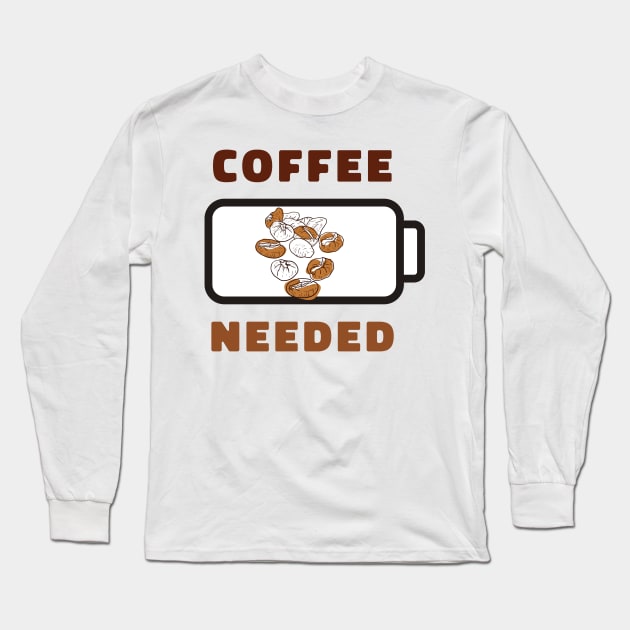 coffee, coffee lover, coffee bean, caffeine, coffee grinder, coffee gift, coffee gift idea, coffee maker Long Sleeve T-Shirt by Shadowbyte91